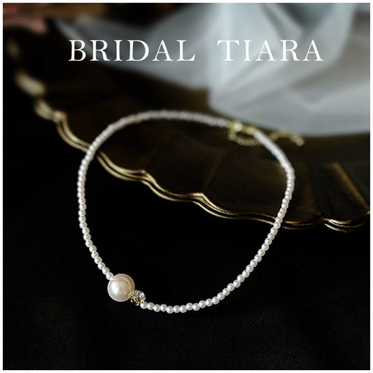 Korean Style Super Fairy Clavicle Chain Vintage Bridal Pearl Necklaces