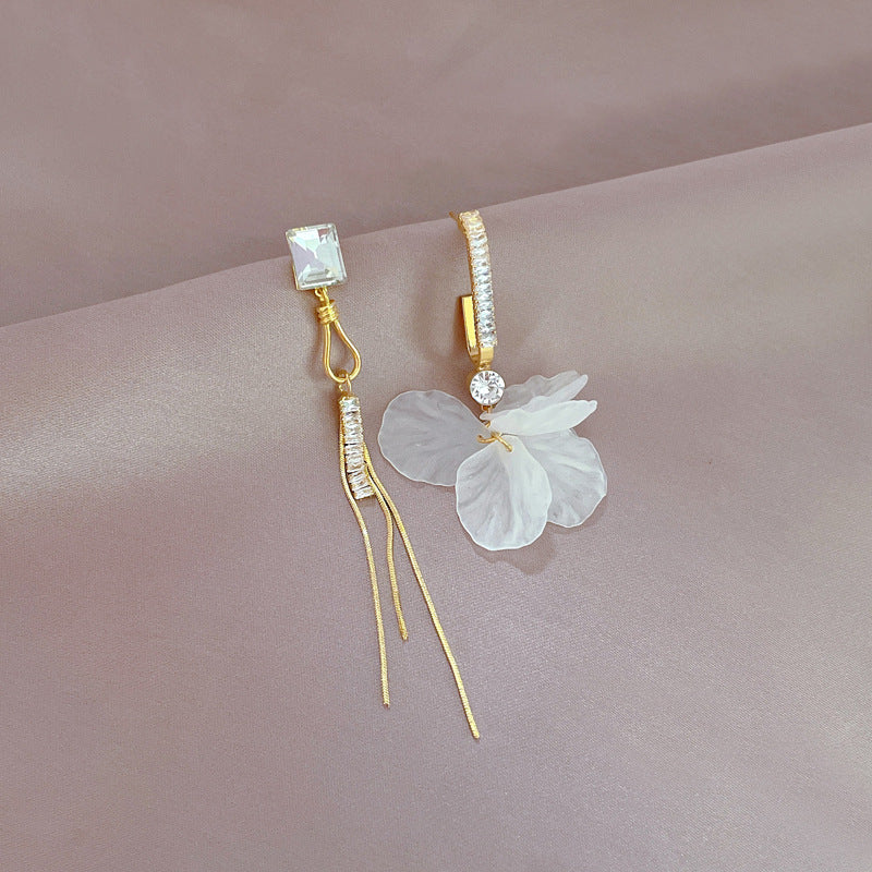 Diamond Geometric Ear Female Temperament Long Fringe Earrings