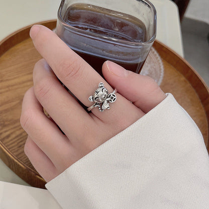 Women's Niche Exaggerated And Personalized Retro Design Open Rings