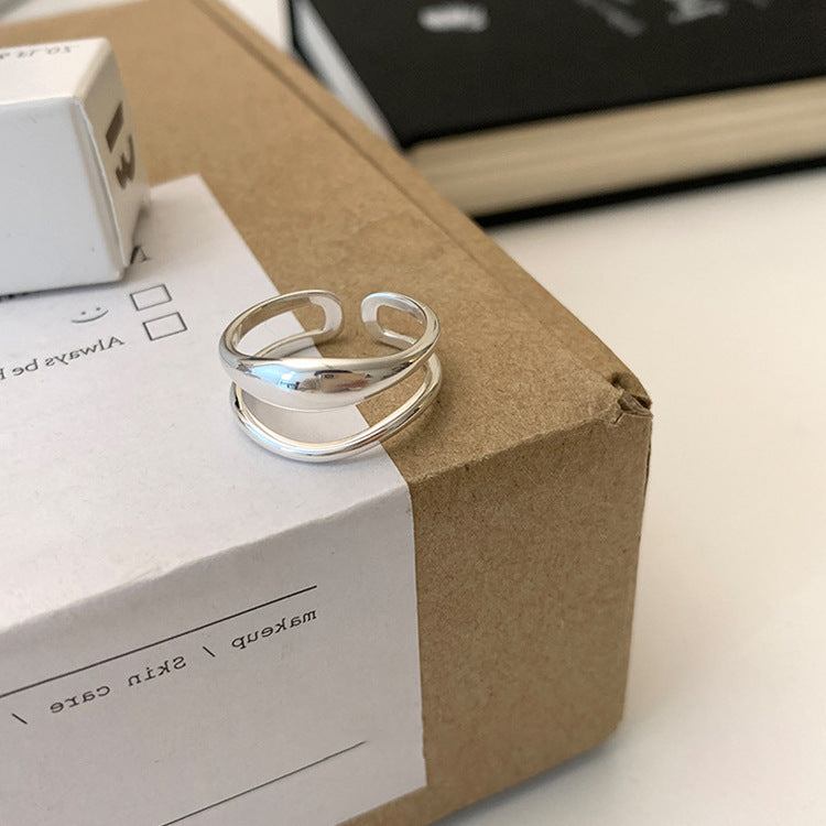 Small Pieces Of Sier Pearl Female Rings