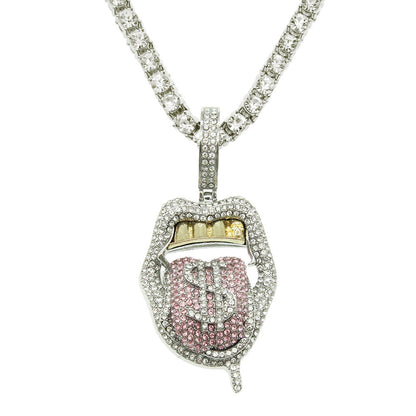 Hop Rap Decoration Full Diamond Three-dimensional Necklaces