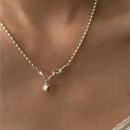Women's Knotted Small Balls Minimalist Fashion Exquisite And Versatile Necklaces