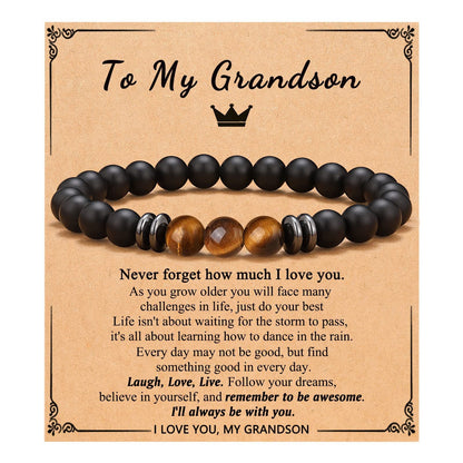 Hand Weaving Magnet Spacer Tigereye Black Bracelets