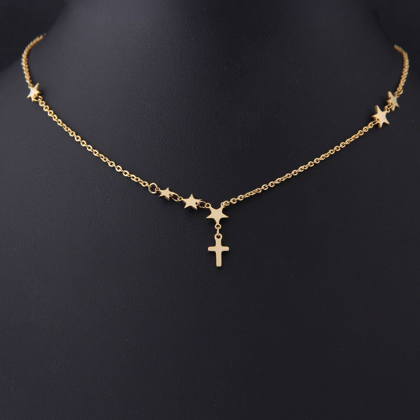 And Moon Pendant Clavicle Chain Stainless Necklaces