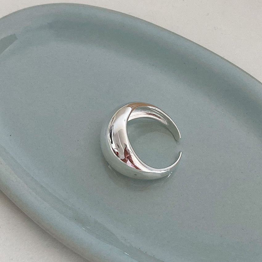 Korean Style Fashion Geometry Pattern Sier Hip Rings