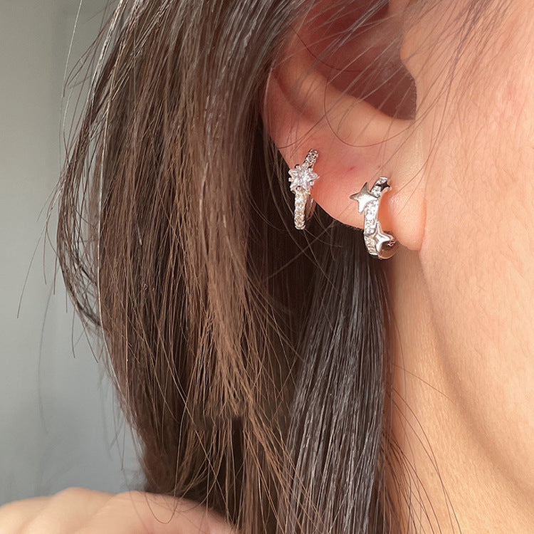 Women's Exquisite And Small Zircon Ear Design Earrings