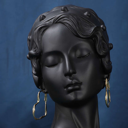 Twisted Love Heart Design Sense Simple Earrings