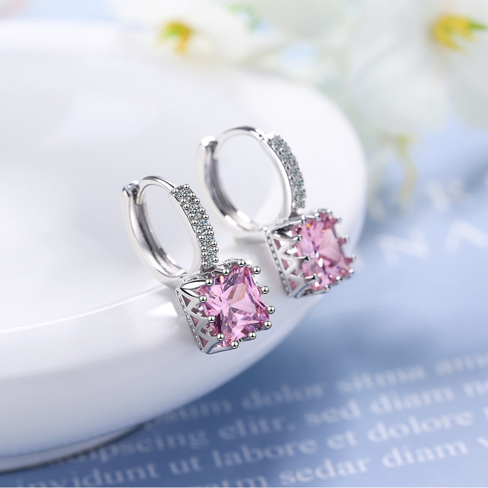 Ear Clip Simple Sweet Full Diamond Earrings