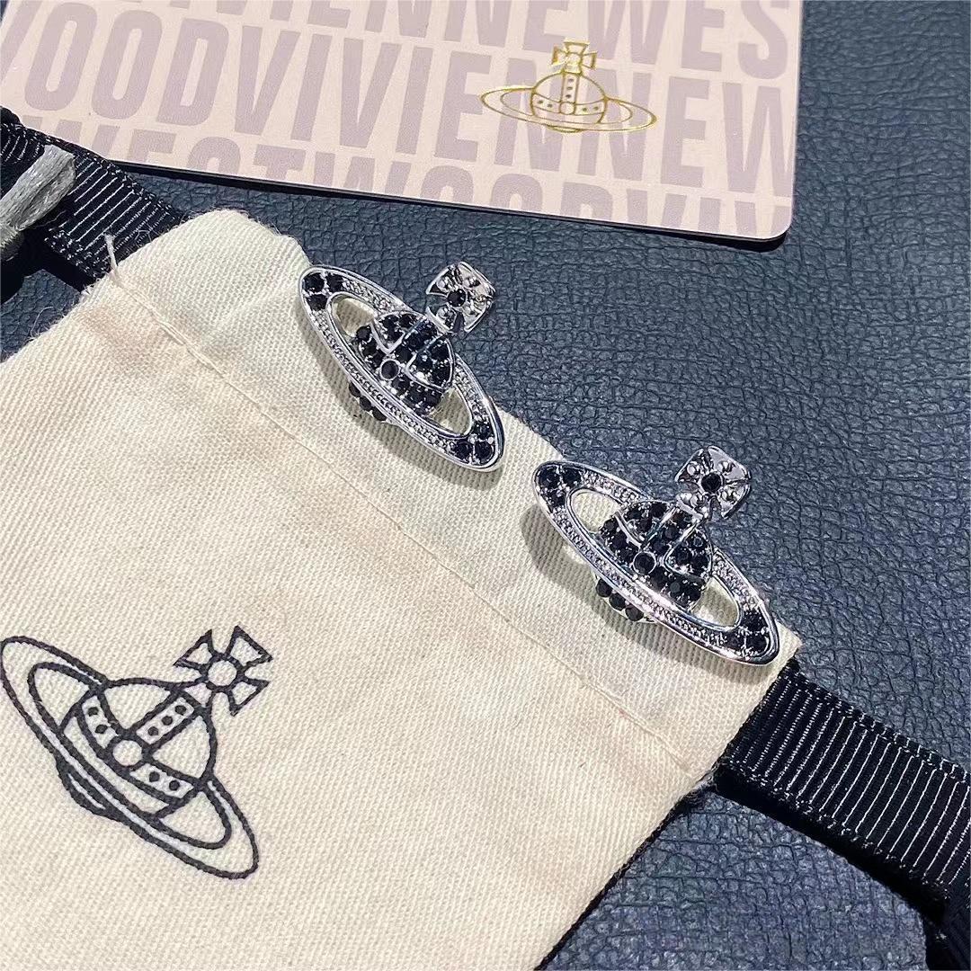 Planet Auricular Needle Simple Fashion Queen Mother Earrings