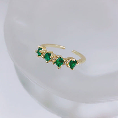 Diamond Love Heart Bow Tie Geometric Rings