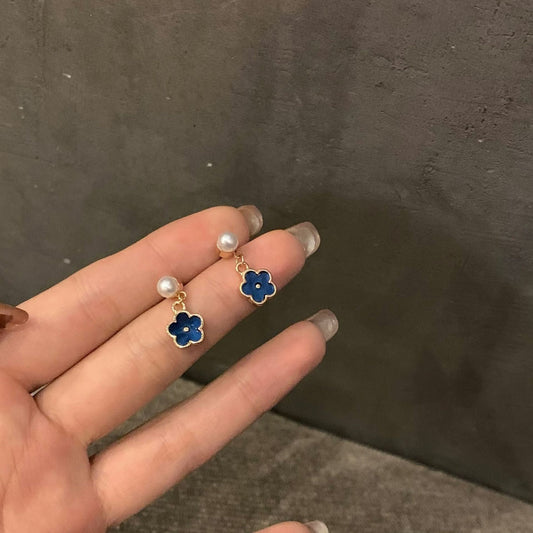 Needle Vintage Geometric Metal Style Colored Earrings