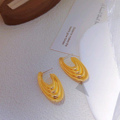 Dignified High-grade Retro Affordable Luxury Eardrops Earrings