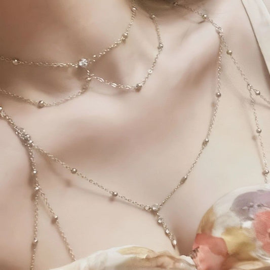 Women's Minority Light Luxury Hot Chest Body Chains Necklaces