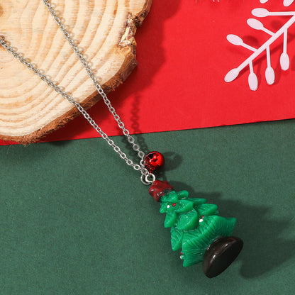 Christmas Cartoon Sweet Cute Childlike Santa Necklaces