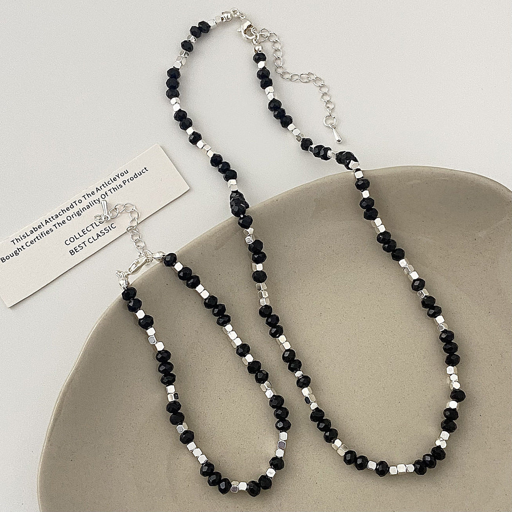 Crystal Stitching Small Pieces Of Sier High-grade Necklaces