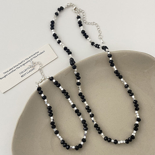 Crystal Stitching Small Pieces Of Sier High-grade Necklaces