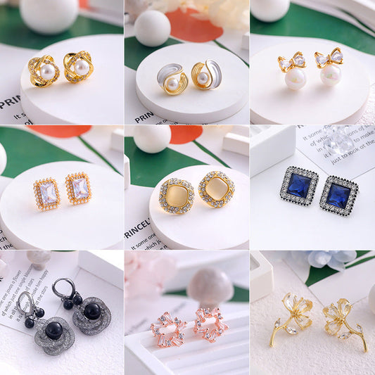 Women's Elegant Pearl High Sense Love Heart Earrings