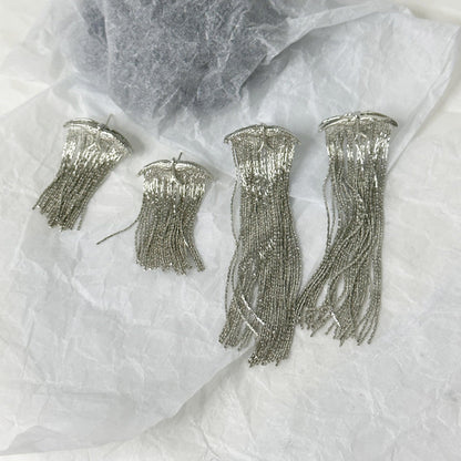 High-grade Swallow Three-dimensional Flying Bird Tassel Earrings