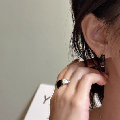 Fashion Drip Glazed Female Simple Personality Rings