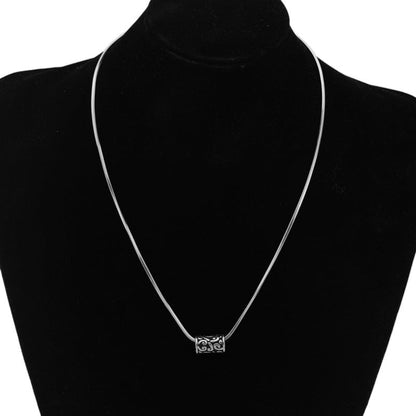 Steel Vintage Cloud Pattern Small Waist Necklaces