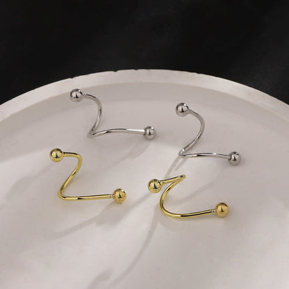 Women's Spring Ear Clip Pu Fashion Trendy Fan Earrings