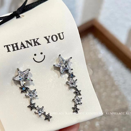 Irregular Metal Pentagram Female Simple Personalized Earrings