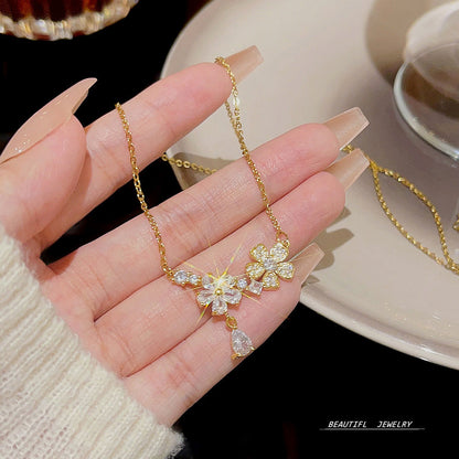 Women's Titanium Steel Niche Design Light Luxury Versatile Necklaces