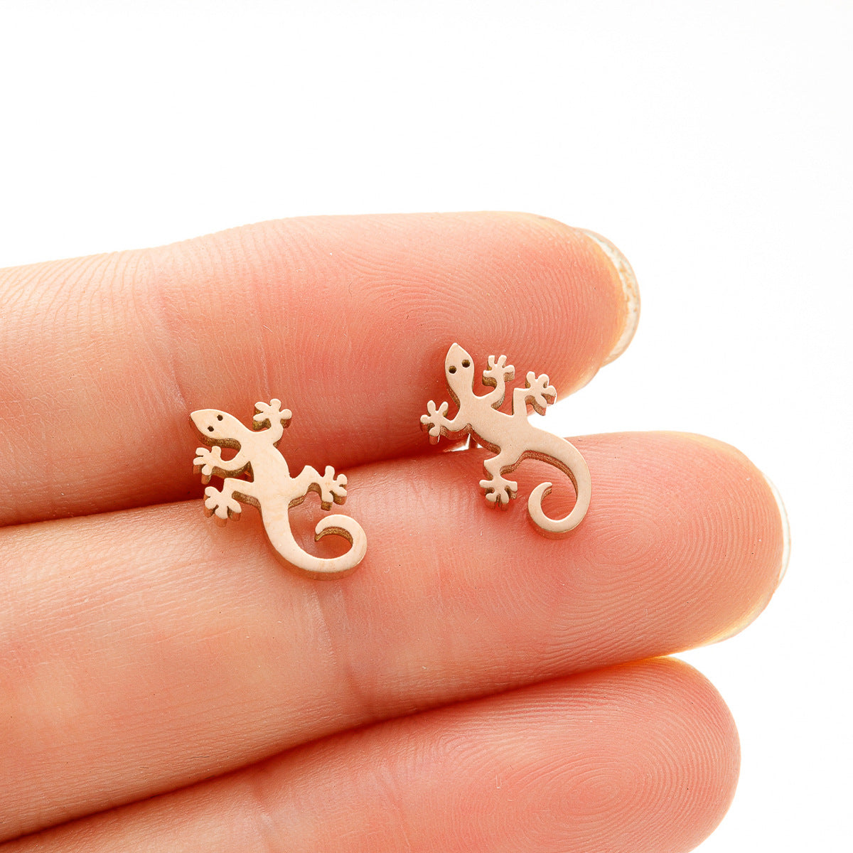 Stainless Steel Cartoon Small Animal Dinosaur Unicorn Earrings