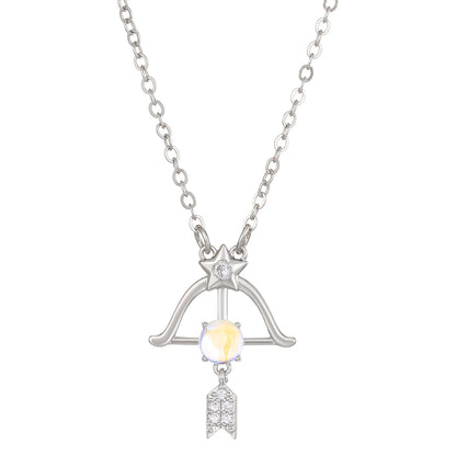 Female Graceful Personality Copper Diamond Studded Necklaces