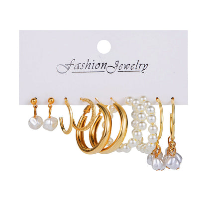 Alloy Ear Square Geometric Set Vintage Earrings