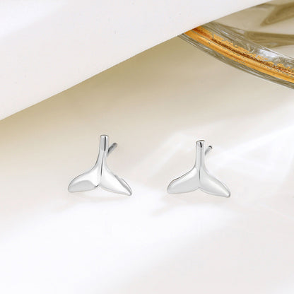 Women's Fashion Simple Fishtail Temperamental Minority High Earrings