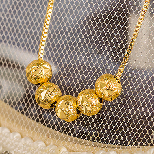 Five Blessings Lucky Beads Exquisite Fashion Temperament High-grade Necklaces