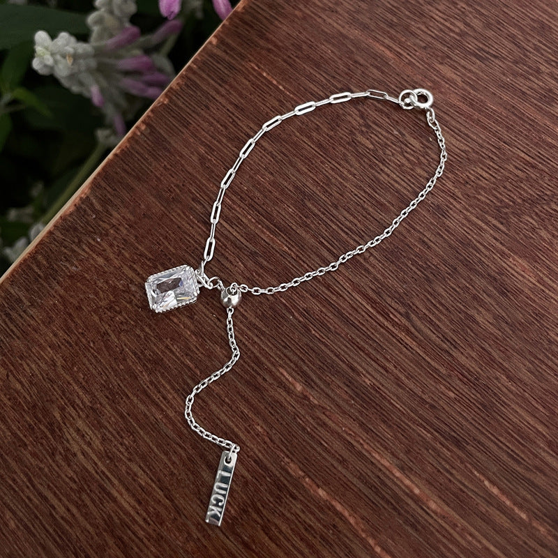 Square Diamond Tassel Adjustable Exquisite Fashion Bracelets