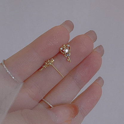 Women's Light Luxury Simple Inlaid Zircon Small Rings