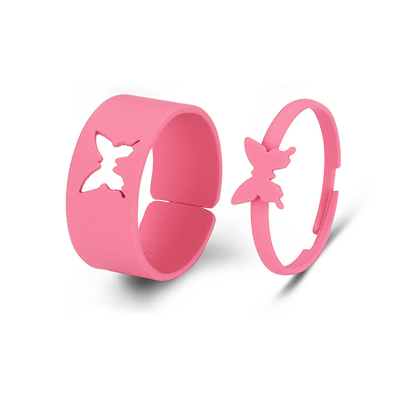 Women's & Men's Simple Couple And Combination Style Love Valentine's Rings
