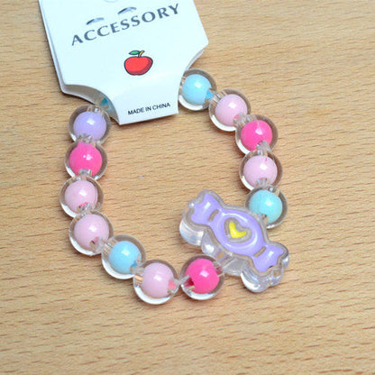 Children's Candy Princess Jelly Color Beaded Cute Bracelets