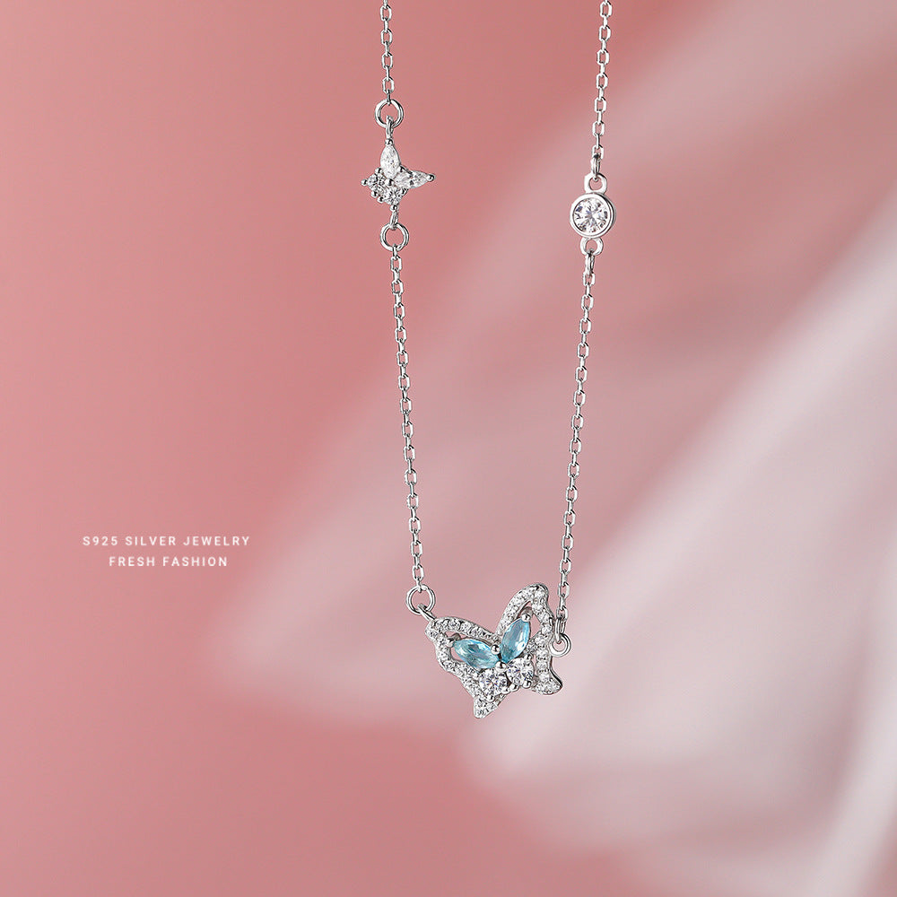 Women's Butterfly For Light Luxury Versatile Style Temperamental Minority Necklaces