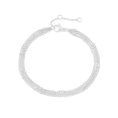 Women's Classic Simple Bead Stainless Steel Bracelets