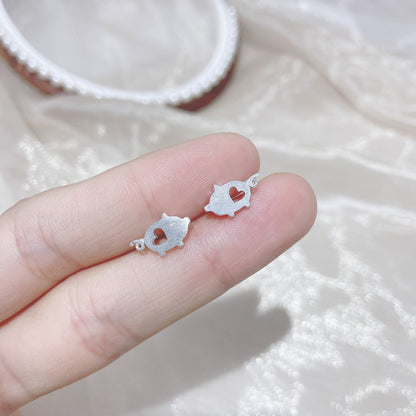 Sier Female Simple And Compact Delicate Earrings