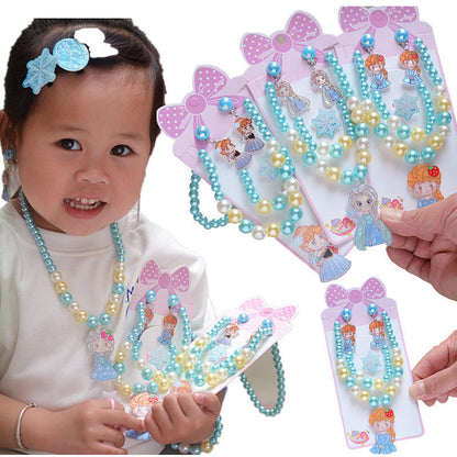 Children's Princess Western Style Suit Cute Accessories Necklaces