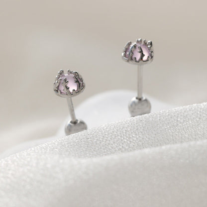 Women's Beautiful Simple Color Moonstone Exquisite Fashion Earrings