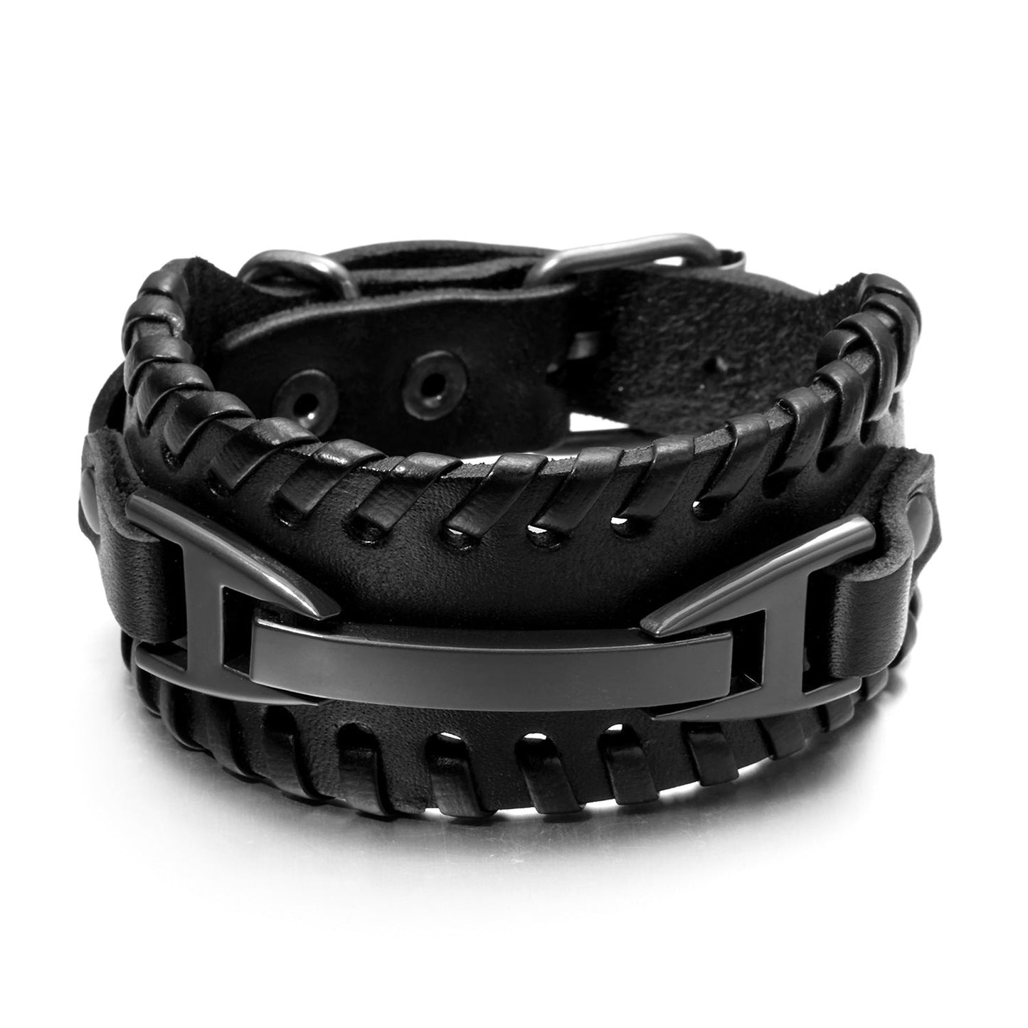 Men's Retro Watch Leather With Buckle Adjustable Personalized Bracelets