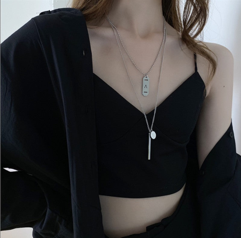 Women's & Men's & Sweater Chain Long And Trendy Hip Hop Necklaces