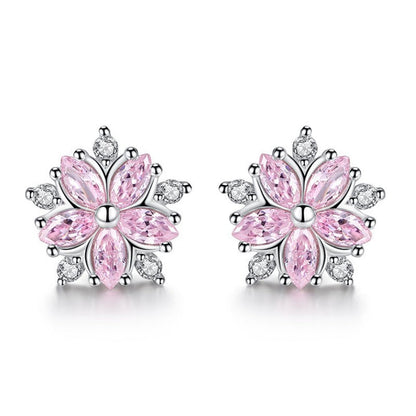 Affordable Luxury Fashion Little Female Sier Pin Design High Earrings