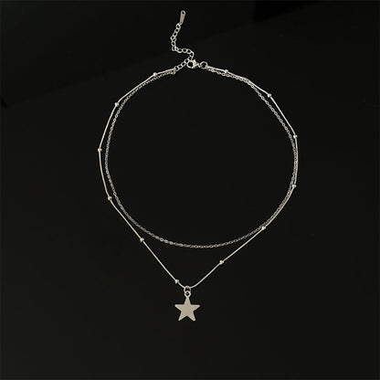 Titanium Steel Ornament Female Hot Niche Clavicle Necklaces