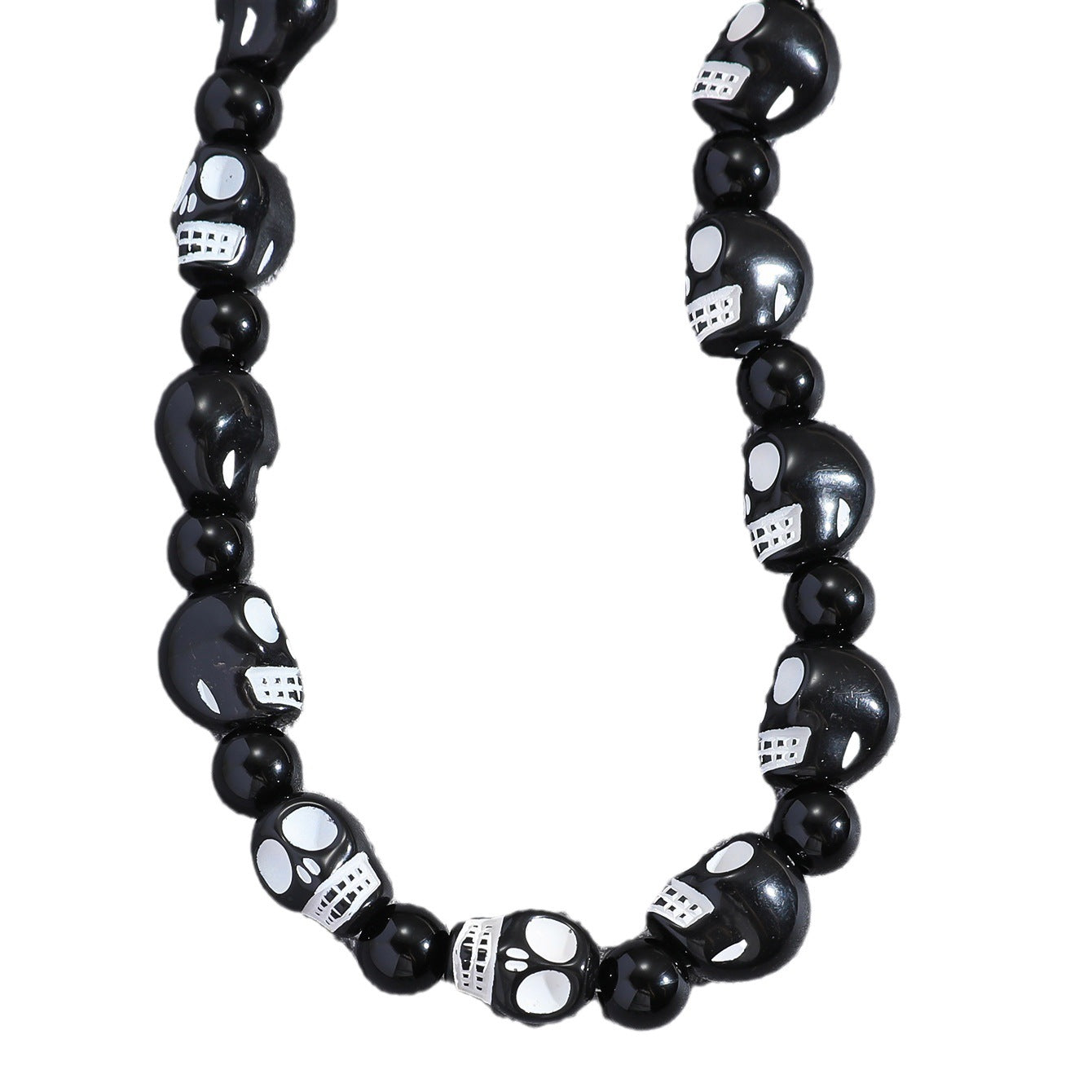 Men's Trend Punk Hip Hop Black And Necklaces