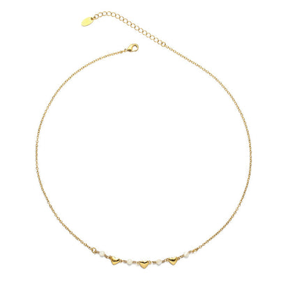 Brass Gold Plated French Simplicity Exquisite Affordable Necklaces