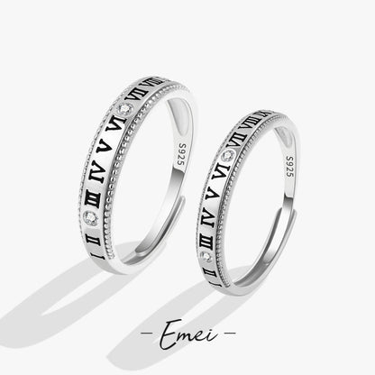 Women's & Men's & Couple Korean Style Simple Cold And Letters Rings
