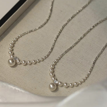 Women's Pieces Of Sier French Elegant High-grade Necklaces