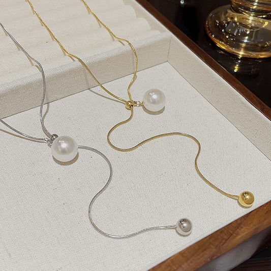 Women's Pearl Light Luxury Ornament High-grade Minority Necklaces